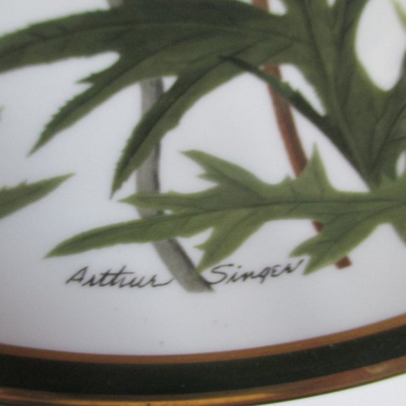 Vtg Franklin Porcelain Songbirds Wedgwood Plate - Picture 5 of 14